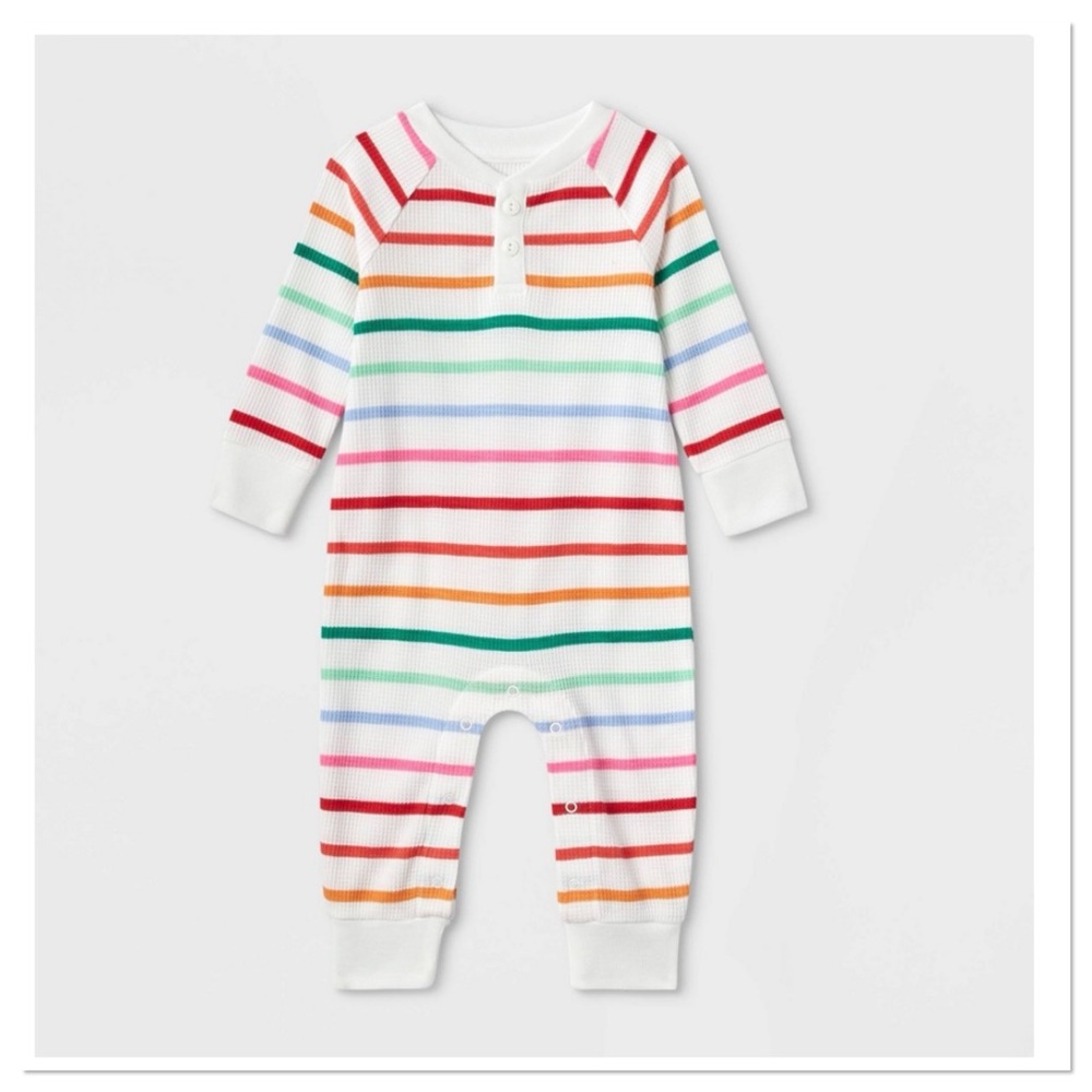 Baby Stripe Matching Family One Piece Pajama Onesie